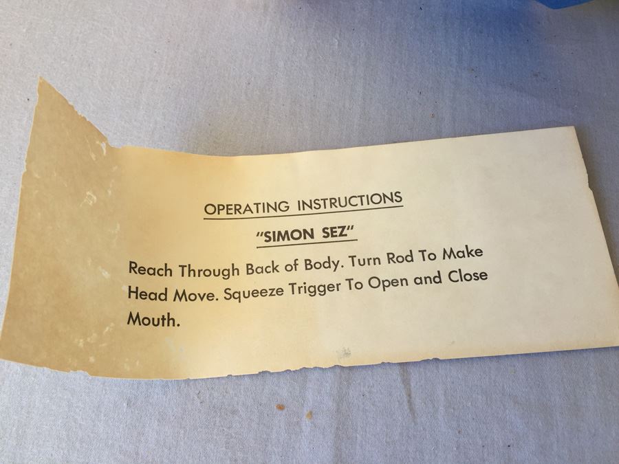 Simon Sez Authentic Professional Ventriloquist Doll New In Box Horsman 1972 With Instruction Booklet [Photo 11]