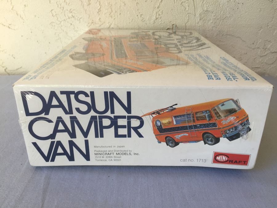 Vintage Datsun Camper Van Plastic Model Kit Mini Craft Sealed New In Box [Photo 8]