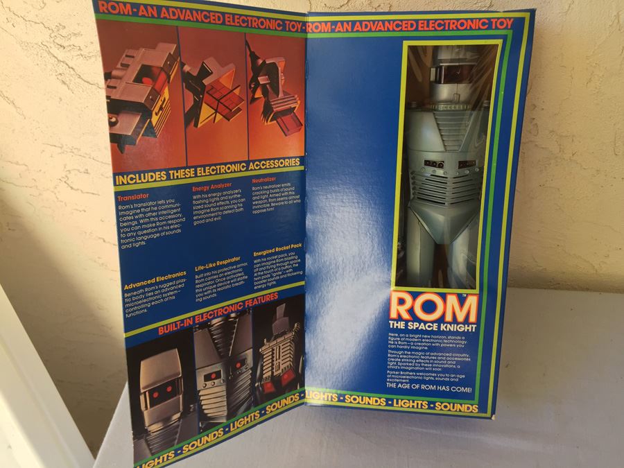 ROM The Space Knight Action Figure Advanced Electronic Toy Robot Parker Brothers New In Box 1979 [Photo 2]