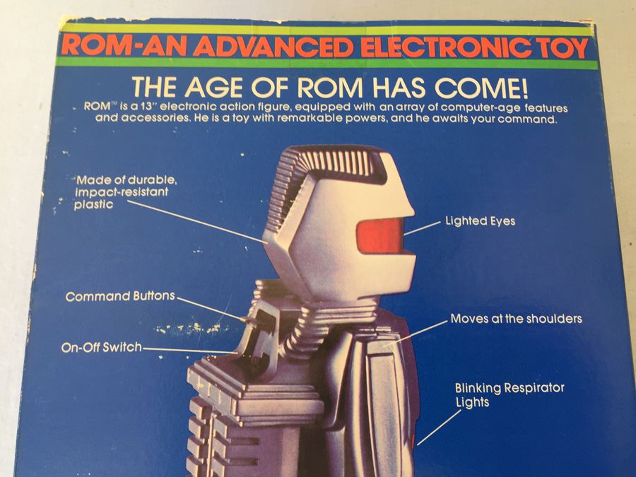 ROM The Space Knight Action Figure Advanced Electronic Toy Robot Parker Brothers New In Box 1979 [Photo 3]