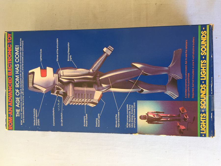 ROM The Space Knight Action Figure Advanced Electronic Toy Robot Parker Brothers New In Box 1979 [Photo 11]