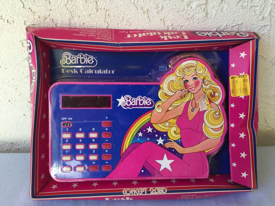 Barbie Desk Calculator Mattel New In Box 1980