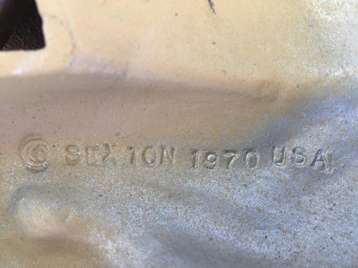 Painted Metal Baseball Players Wall Art Kids Room SEXTON 1970 Pitcher Catcher Hitter [Photo 10]