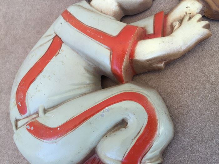 Painted Metal Baseball Players Wall Art Kids Room SEXTON 1970 Pitcher Catcher Hitter [Photo 8]