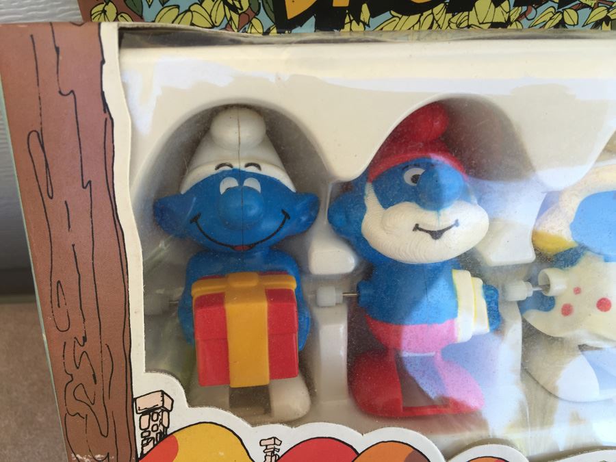 Walking Wind Up Smurfs Galoob Peyo 1982 New In Box [Photo 3]