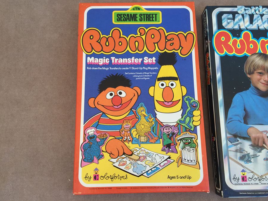 (3) Colorforms Magic Transfer Set Sesame Street - Battlestar Ballatica - Mork & Mindy [Photo 8]