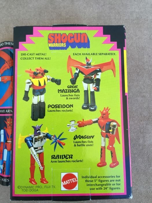 SHOGUN WARRIORS Dragun Launches Fist And Battle Axes Mattel New In Box 1977 [Photo 5]
