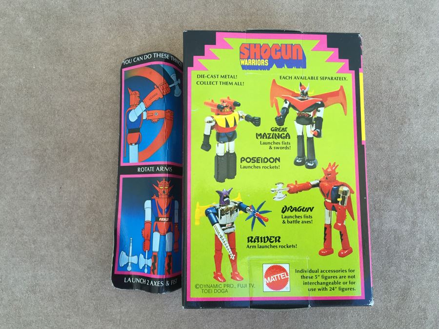SHOGUN WARRIORS Dragun Launches Fist And Battle Axes Mattel New In Box 1977 [Photo 3]