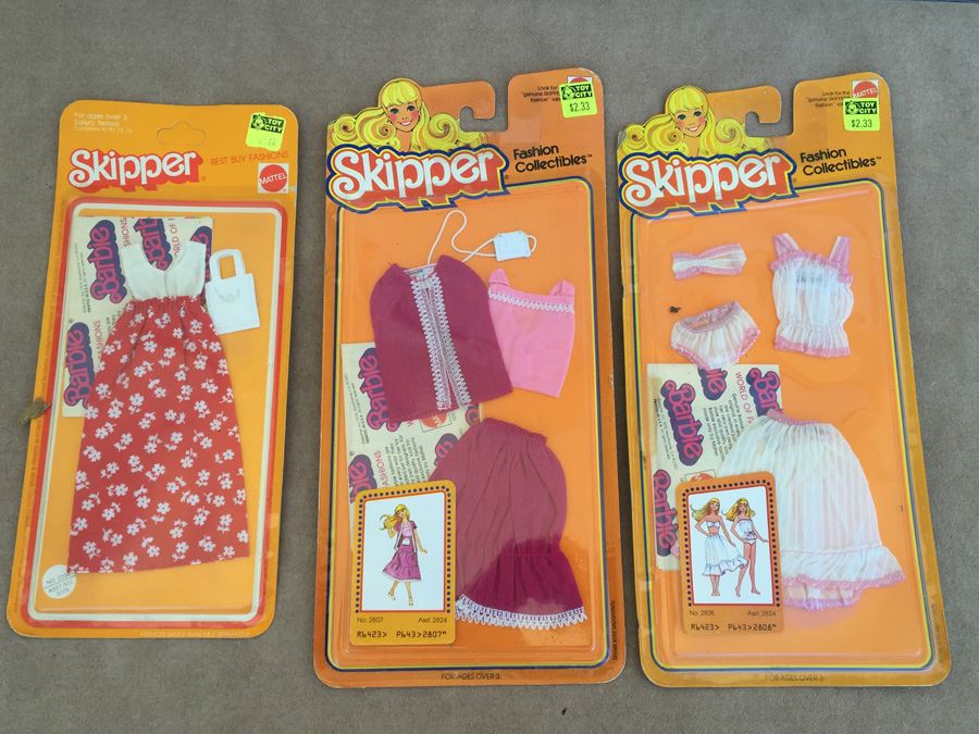 Skipper Fashion Collectibles Doll Clothes Mattel New On Card 1975 1978