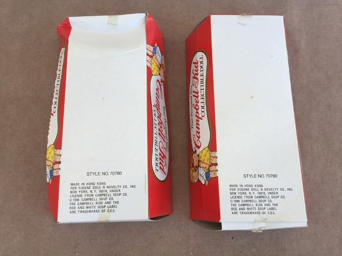 Campbell Kid Collectible 7 1/2' Vinyl Dolls New In Box Eugene 1984 [Photo 8]