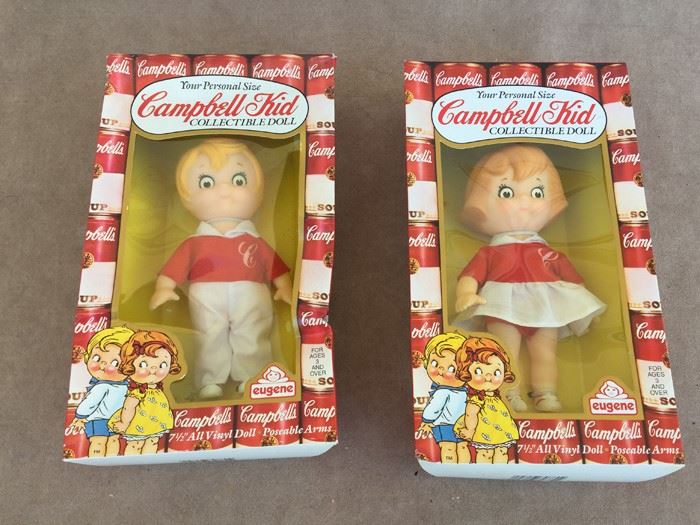 Campbell Kid Collectible 7 1/2' Vinyl Dolls New In Box Eugene 1984 [Photo 1]