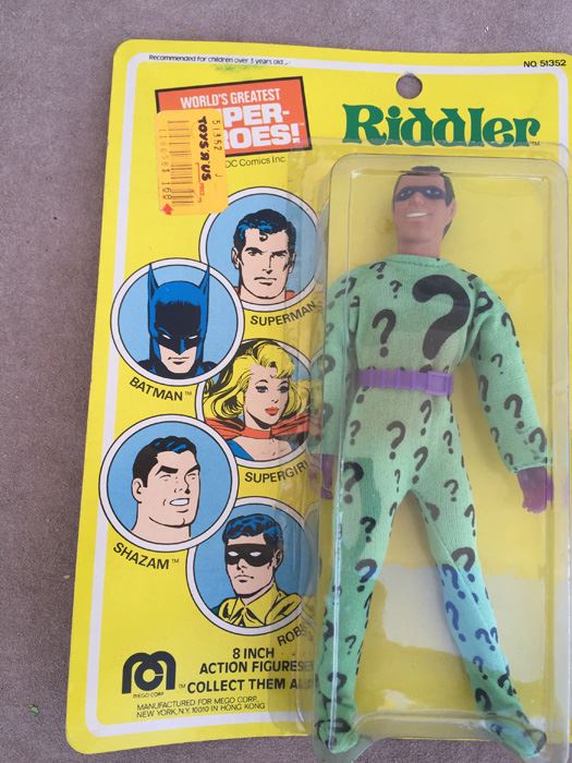 Riddler 8 Inch Action Figure Mego New On Card 1977 [Photo 6]