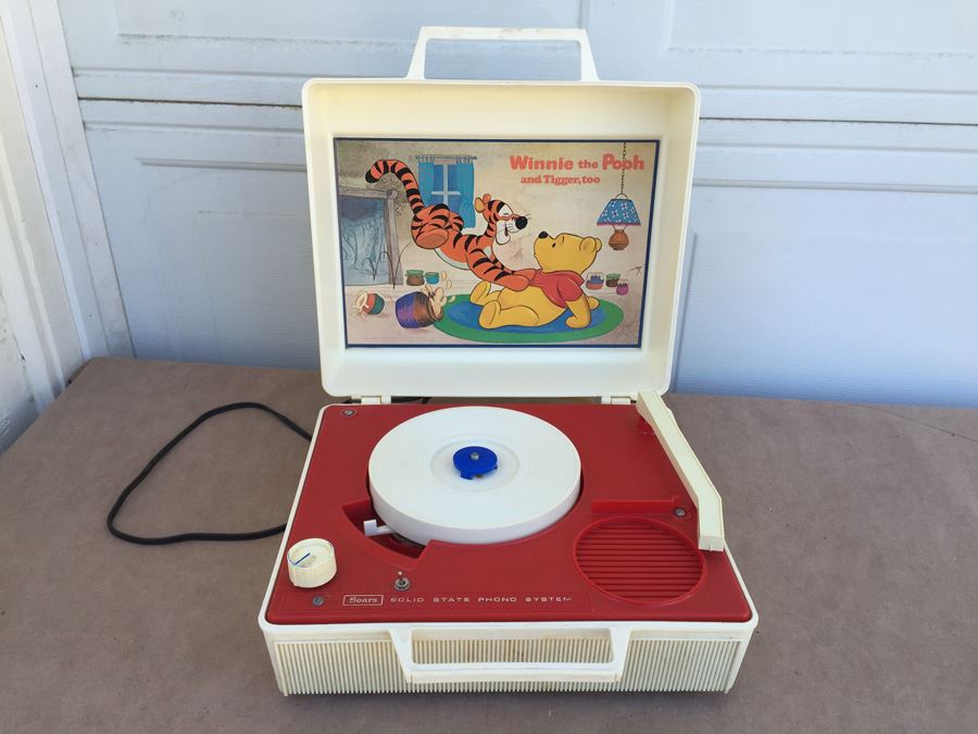 Vintage Winnie The Pooh And Tigger, Too Record Player Sears Working  [Photo 2]