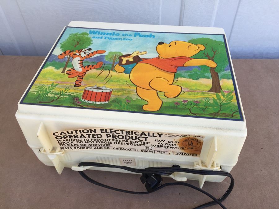 Vintage Winnie The Pooh And Tigger, Too Record Player Sears Working  [Photo 4]