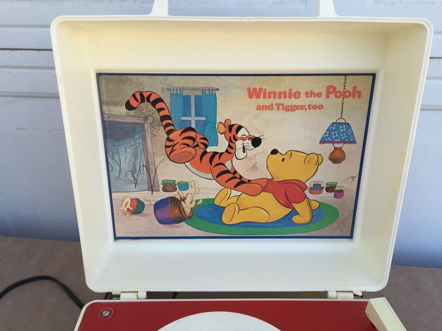 Vintage Winnie The Pooh And Tigger, Too Record Player Sears Working  [Photo 5]
