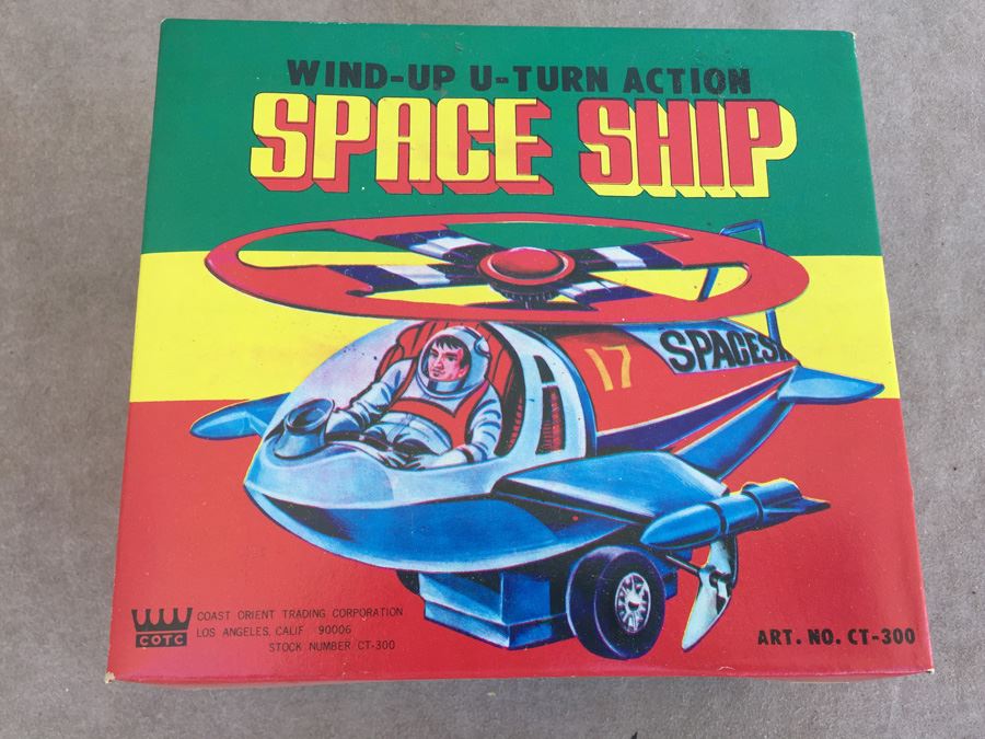 Space Ship Wind-Up U-Turn Action New In Box CT-300 COTC