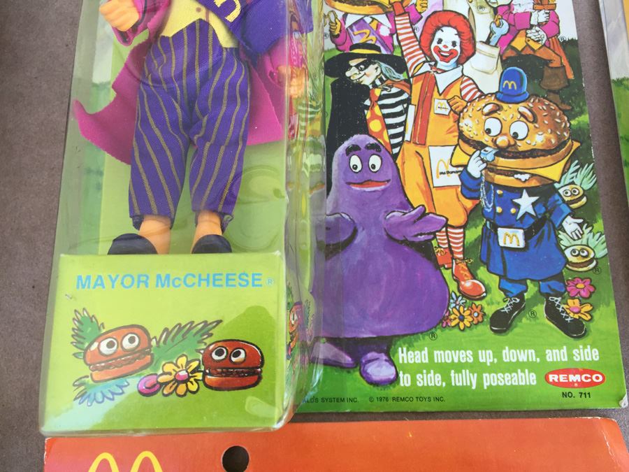(7) Complete Set Of Vintage McDonaldland Characters McDonalds New On Card REMCO 1976 [Photo 13]