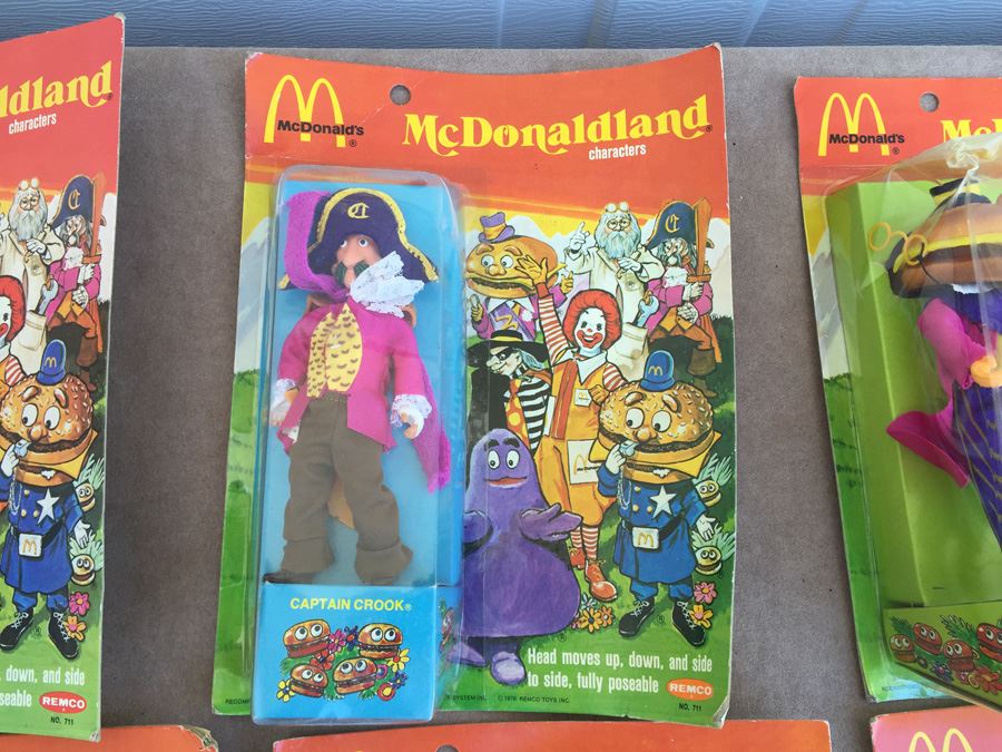 (7) Complete Set Of Vintage McDonaldland Characters McDonalds New On Card REMCO 1976 [Photo 18]