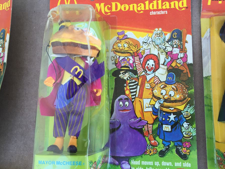 (7) Complete Set Of Vintage McDonaldland Characters McDonalds New On Card REMCO 1976 [Photo 15]