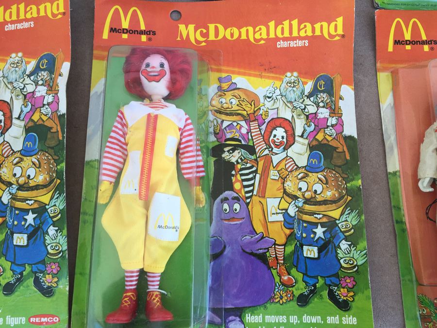(7) Complete Set Of Vintage McDonaldland Characters McDonalds New On Card REMCO 1976 [Photo 9]