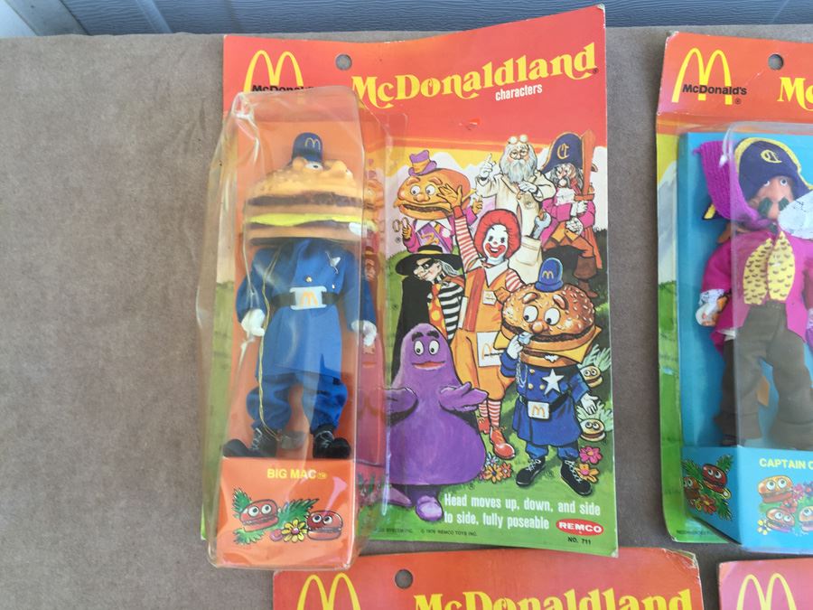 (7) Complete Set Of Vintage McDonaldland Characters McDonalds New On Card REMCO 1976 [Photo 21]