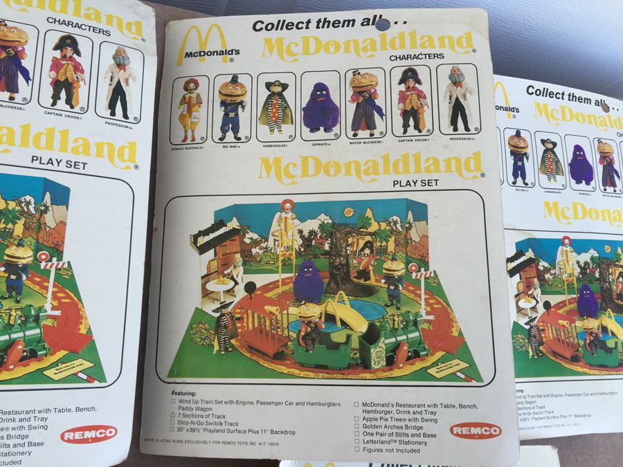 (7) Complete Set Of Vintage McDonaldland Characters McDonalds New On Card REMCO 1976 [Photo 29]