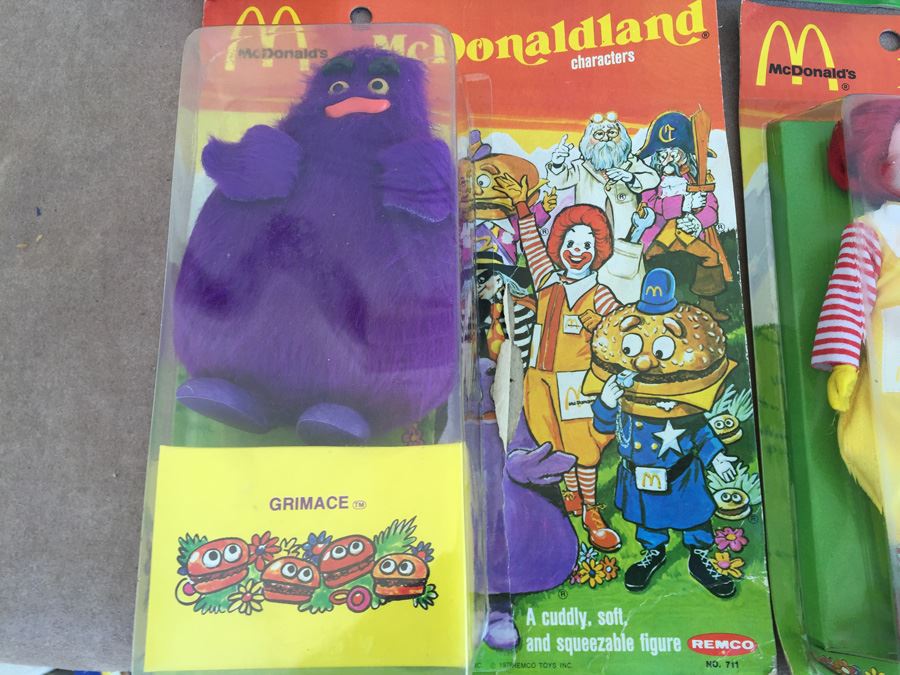 (7) Complete Set Of Vintage McDonaldland Characters McDonalds New On Card REMCO 1976 [Photo 24]