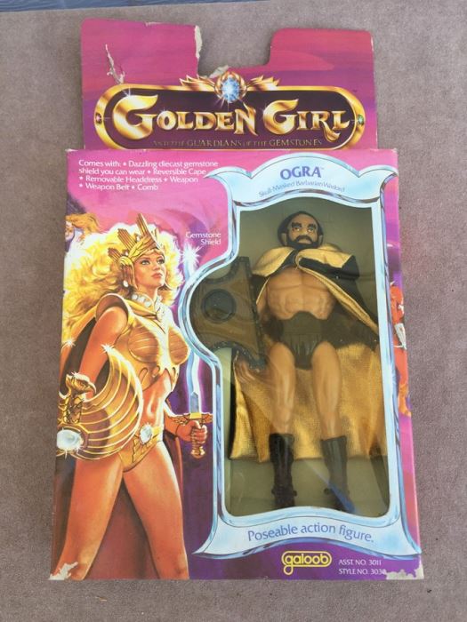 Golden Girl Ogra Action Figure Skull-Masked Barbarian Warlord Galoob New In Box 1984 [Photo 1]