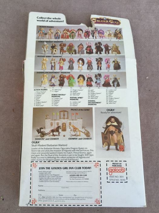 Golden Girl Ogra Action Figure Skull-Masked Barbarian Warlord Galoob New In Box 1984 [Photo 3]