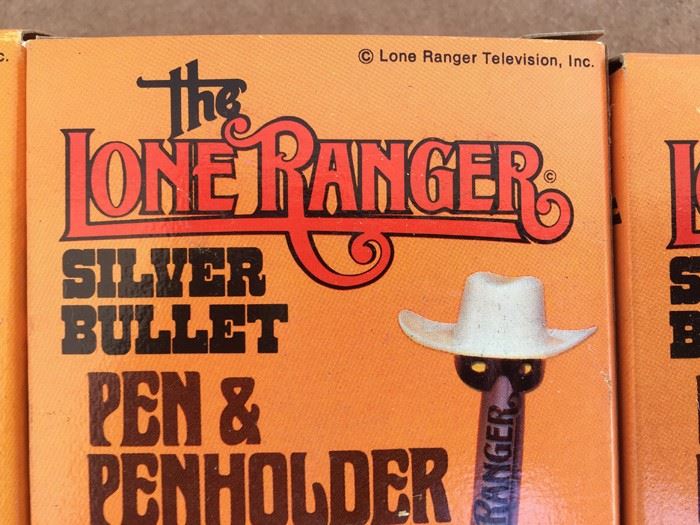 The Lone Ranger Silver Bullet Pen & Penholder Sets Fabil N.Y.C. New In Box [Photo 4]