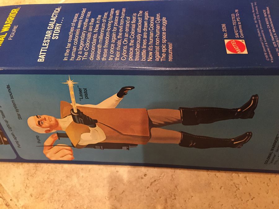 Battlestar Galatica Colonial Warrior Figure Battery Operated New In Box Mattel 1978 [Photo 9]