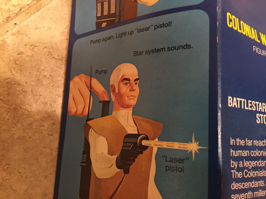 Battlestar Galatica Colonial Warrior Figure Battery Operated New In Box Mattel 1978 [Photo 4]