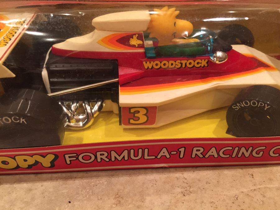 Vintage SNOOPY Formula-1 Racing Car Woodstock New In Box Aviva Hasbro No. 950  [Photo 9]