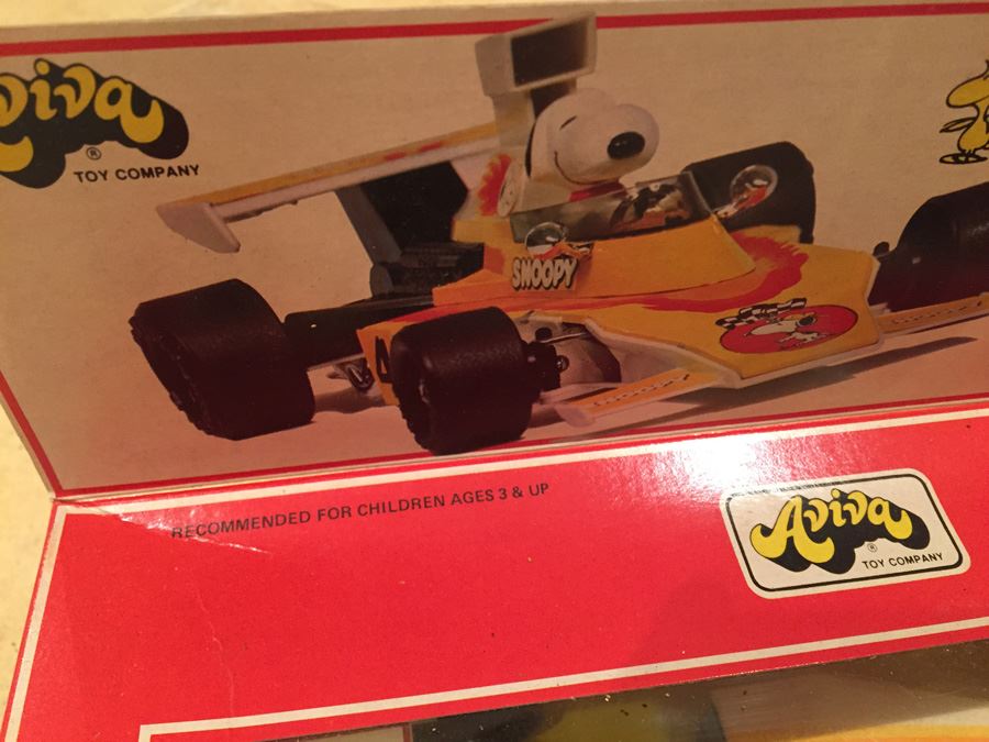 Vintage SNOOPY Formula-1 Racing Car Woodstock New In Box Aviva Hasbro No. 950  [Photo 4]