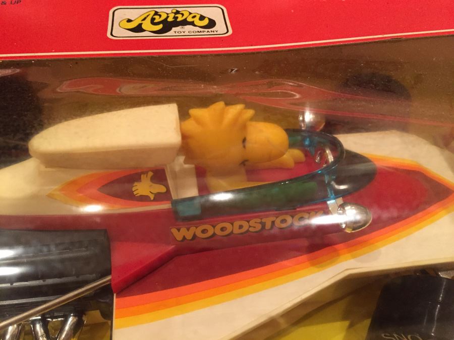 Vintage SNOOPY Formula-1 Racing Car Woodstock New In Box Aviva Hasbro No. 950  [Photo 8]