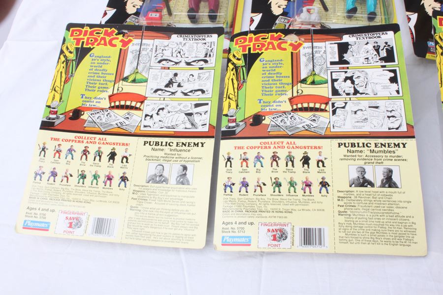 Dick Tracy Action Figures New On Card Playmates 1990 [Photo 6]
