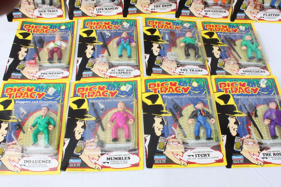 Dick Tracy Action Figures New On Card Playmates 1990