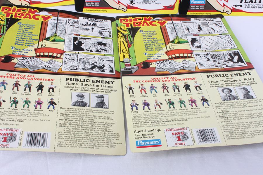 Dick Tracy Action Figures New On Card Playmates 1990 [Photo 3]