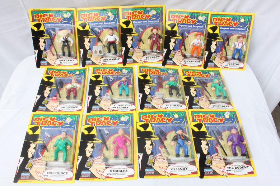 Dick Tracy Action Figures New On Card Playmates 1990