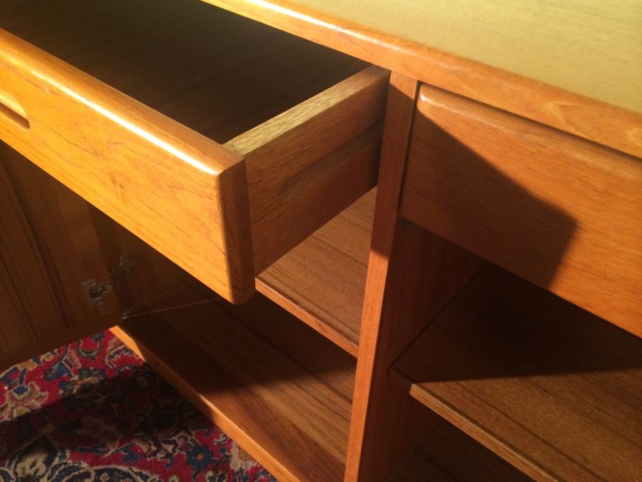 Solid Teak Danish Credenza / Sideboard [Photo 8]