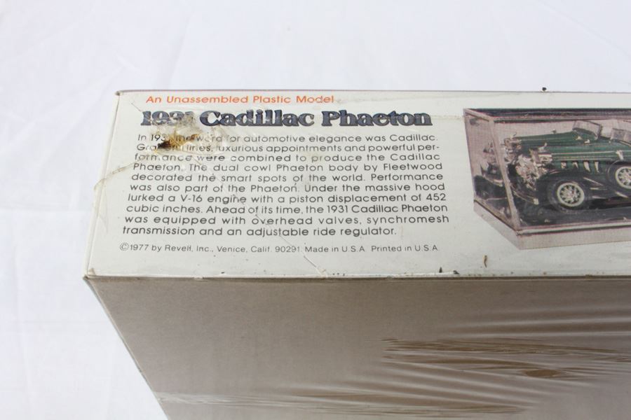 1931 Cadillac Phaeton Revell Model Kit Sealed New In Box 1977 [Photo 4]
