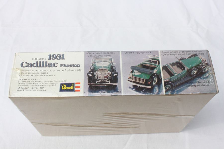 1931 Cadillac Phaeton Revell Model Kit Sealed New In Box 1977 [Photo 2]