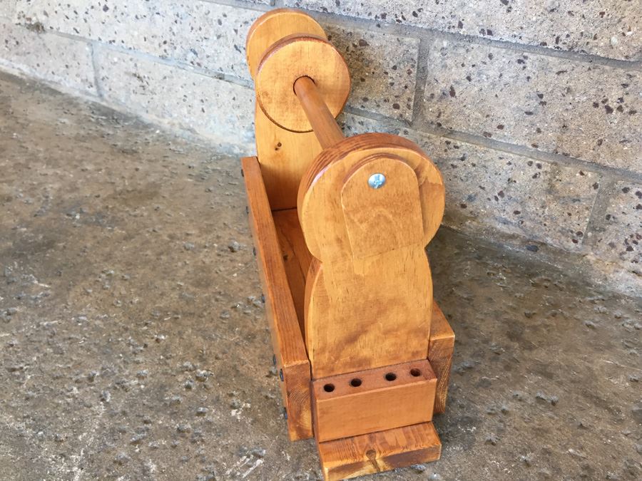 (2) Pair Of Custom Made Wooden Knitting Yarn Utility Storage Boxes [Photo 9]