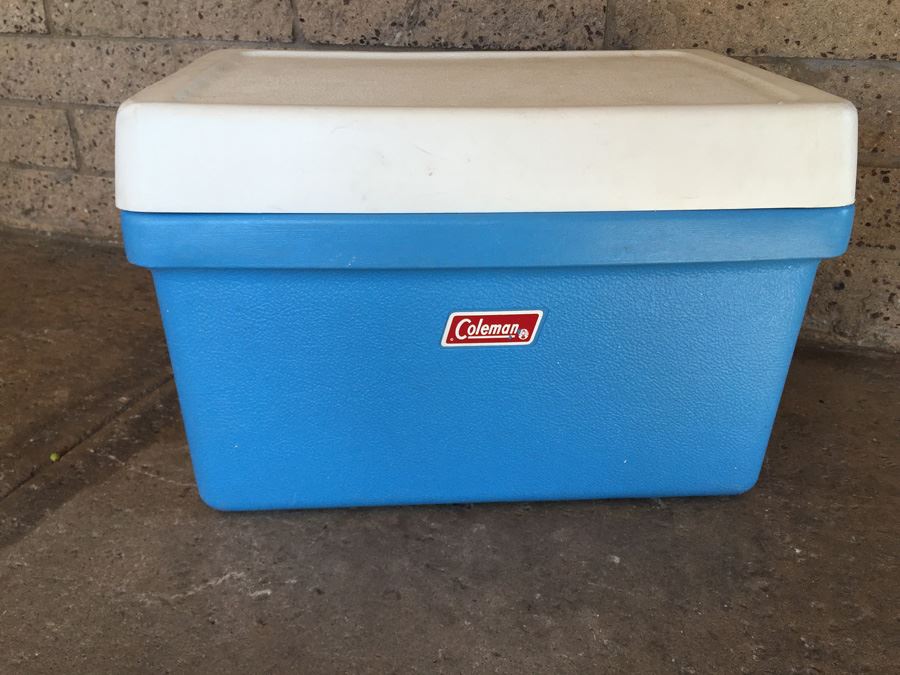 Coleman Light Blue Cooler With Dual Bottle Openers [Photo 1]