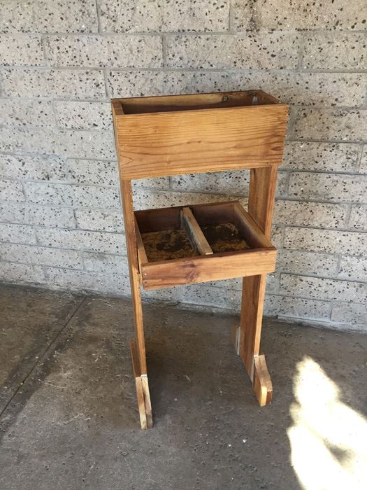 Custom Made Two Level Planter Stand [Photo 1]
