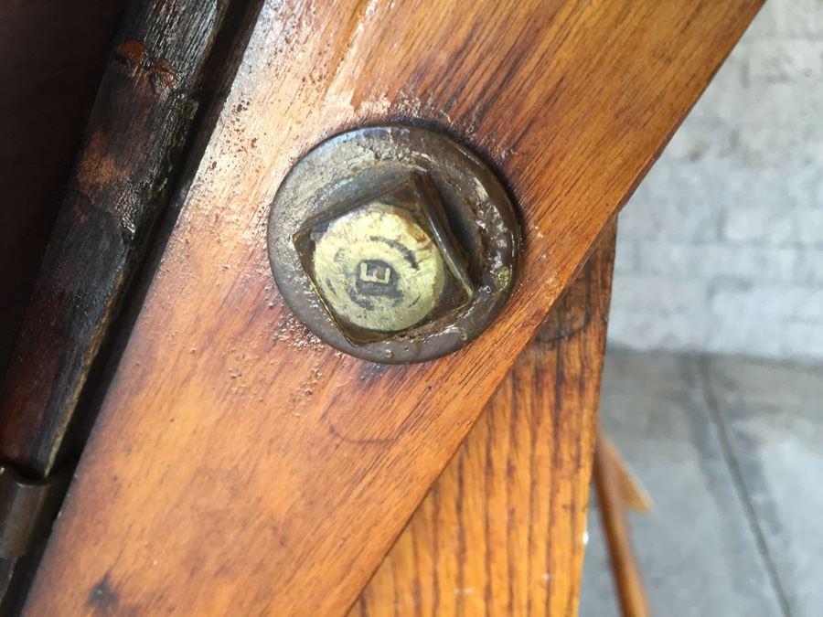 Vintage Wooden Adjustable Drafting Table Excellent For Use Or Display [Photo 15]