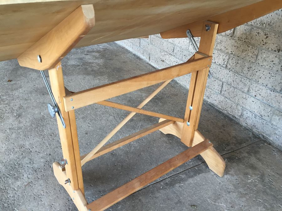 Wooden Adjustable Drafting Table  [Photo 10]