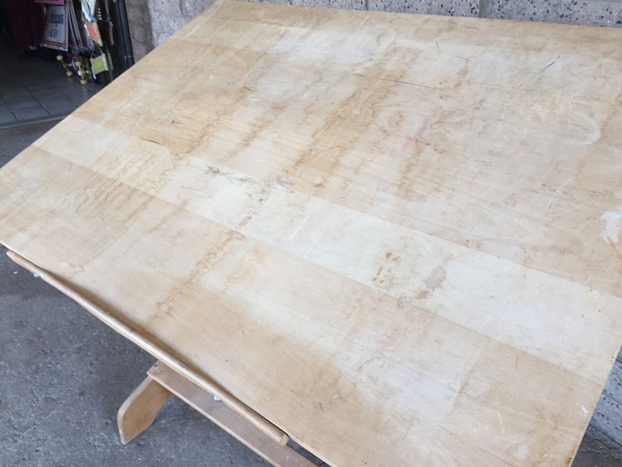Wooden Adjustable Drafting Table  [Photo 6]