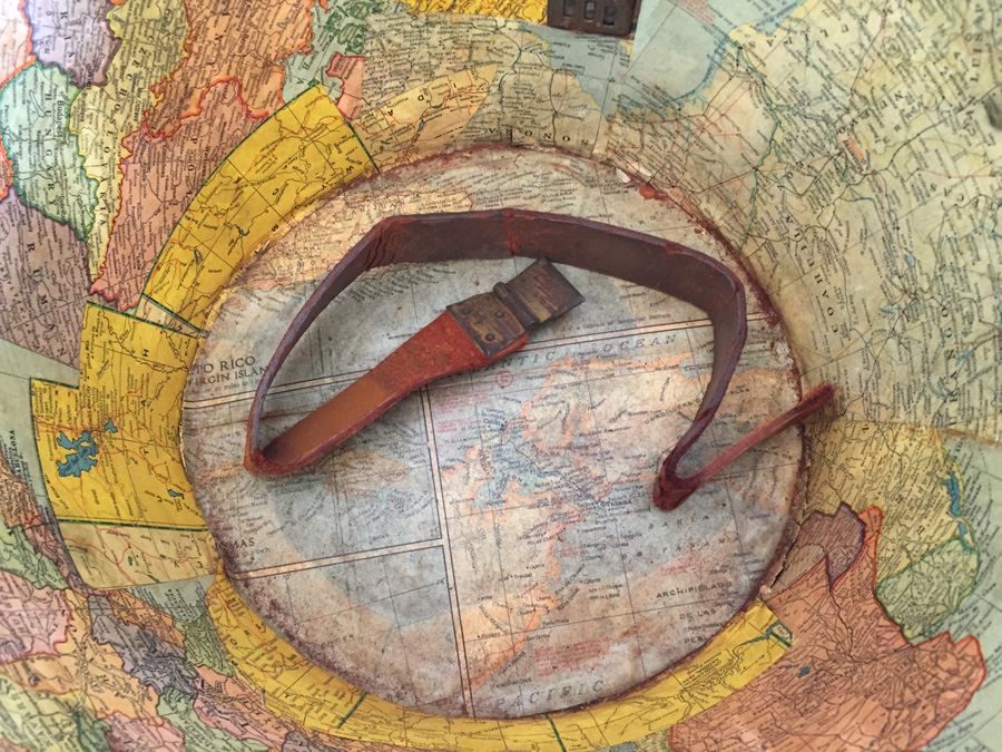 Vintage Leather Luggage Covered In Vintage Travel Stickers Decals [Photo 24]