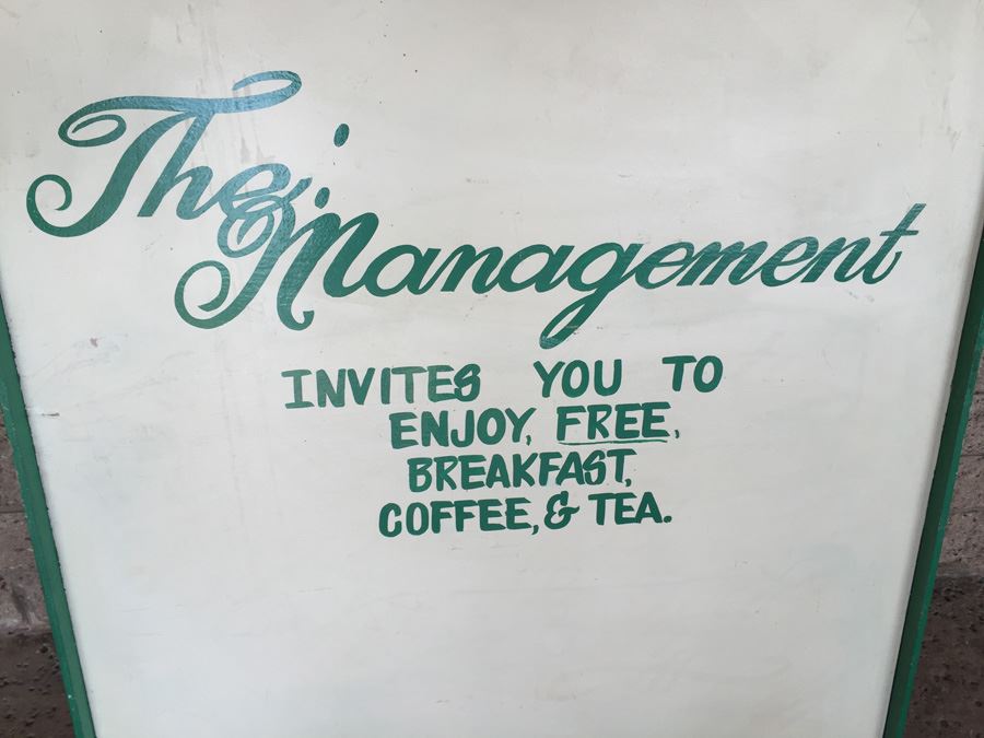 Vintage Double Sided Hand Painted Wooden Sign San Diego Hotel Sign #1 Budget Hotel In San Diego [Photo 12]